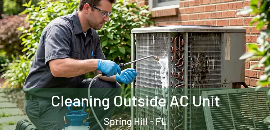  Cleaning Outside AC Unit Spring Hill - FL
